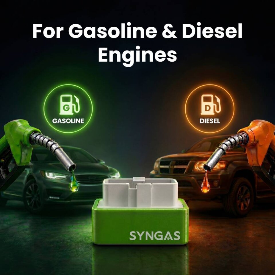 SynGas plugged into vehicle OBD2 port