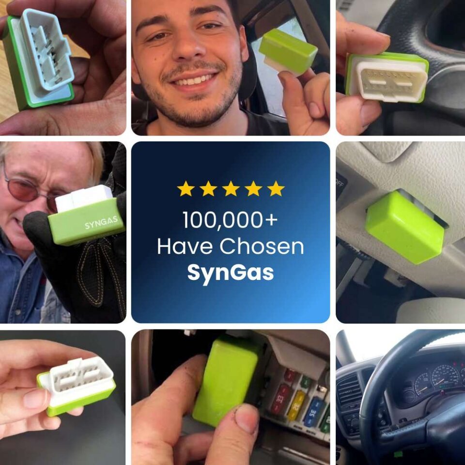 Real SynGas customers showing their devices installed in their vehicles